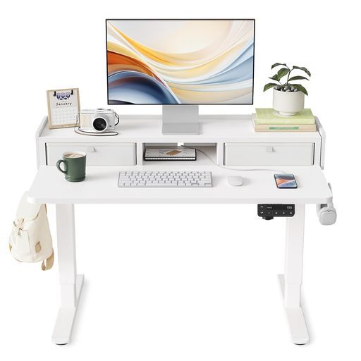 YIHAYOローデスク高さ46-72cm昇降デスク幅100cm奥行き60cm電動