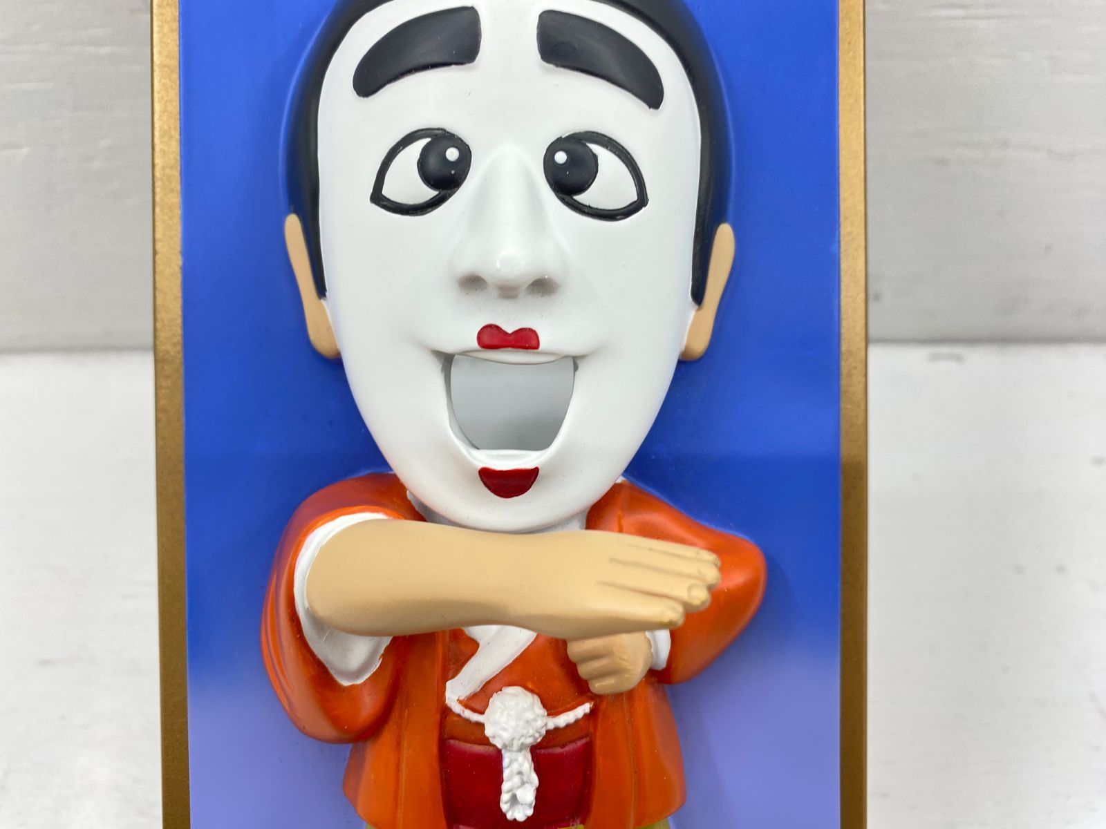 未使用　志村けんの大爆笑展ティッシュケース 盛岡29-0098] 志村けんの大爆笑展 バカ殿 ティッシュケース 【中古/80