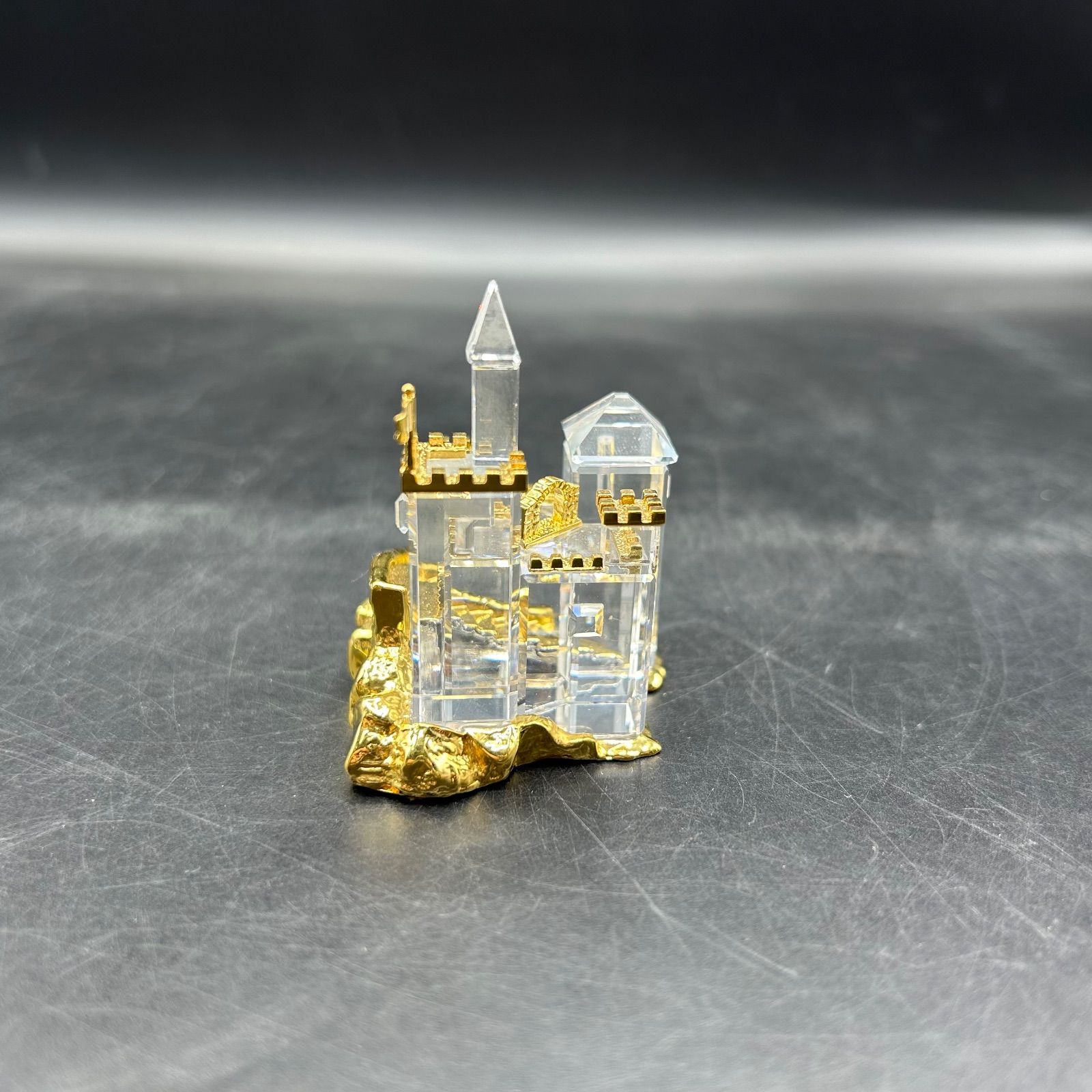  M スワロフスキー お城 ペーパーウェイト 文鎮 ミニチュア 置き物 壁掛け時計 置物 インテリア小物