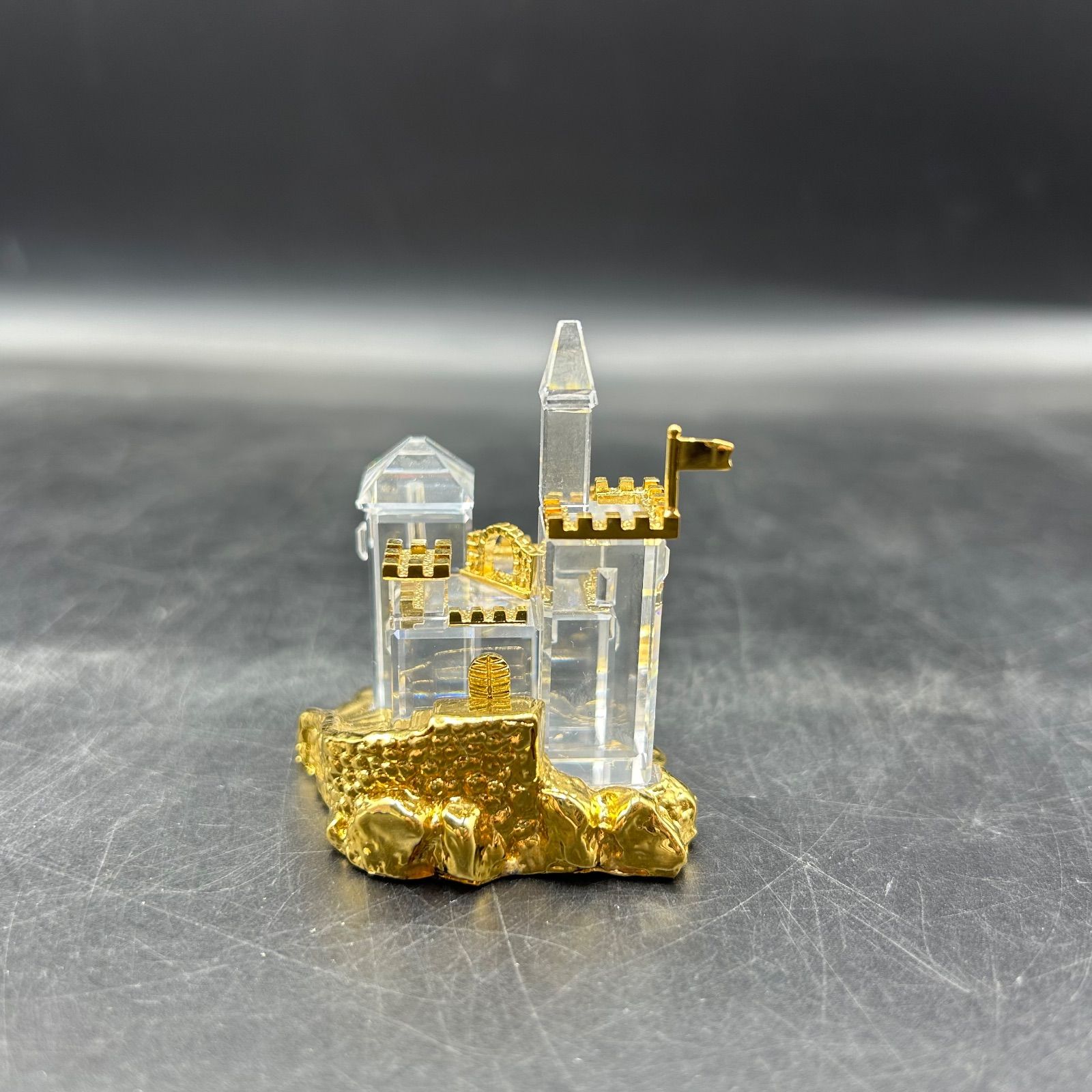 M スワロフスキー お城 ペーパーウェイト 文鎮 ミニチュア 置き物