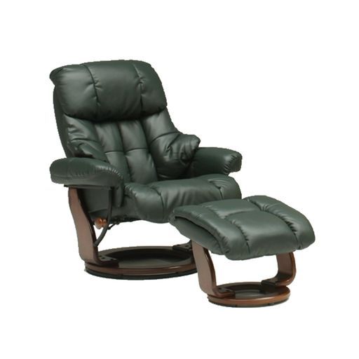 リクライニングチェア1人用映画鑑賞パーソナルチェア合成皮革グリーン462544