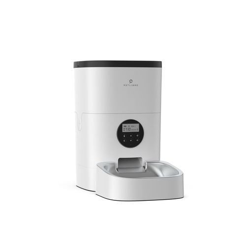 自動給餌器猫中小型犬用音声録音4 L容量手動給餌自動餌やり機タイマー機能ステンレス皿操作簡単お手入れ簡単日本語説明書ホワイト