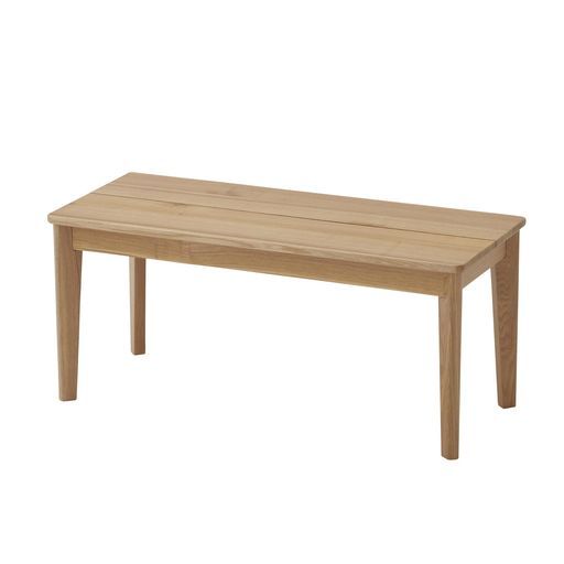 ダイニングベンチ2人掛け幅95 x奥行40 x高さ42 cmナチュラル462468