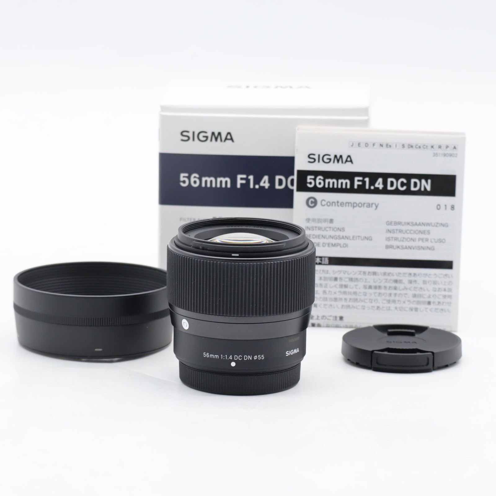 SIGMA Contemporary 56 mm F 1.4 DC DN フジフイルムX用｜APS-C対応 単焦点望遠レンズ｜大口径F 高解像 美しいボケ ポートレート向け