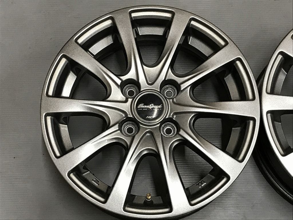 ◎傷 少超 14 inc 5.5 J 38 100|4 H 個人宅OK 4本 検 ヤリス ヴィッツ シエンタ ノート マーチ スイフト デミオ ルーミー ソリオ