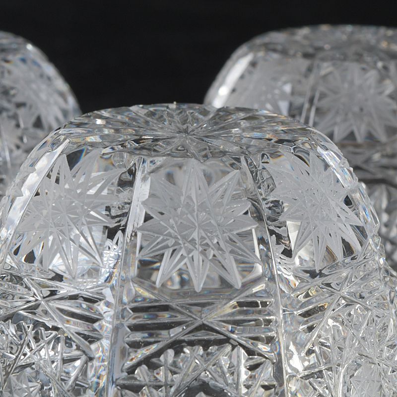 BOHEMIA　ボヘミアクリスタルグラス　酒盃　煎茶器　5客　箱付　Ｃ　5700 BOHEMIA ボヘミアクリスタルグラス 酒盃 煎茶器 5客 箱付 C 5700