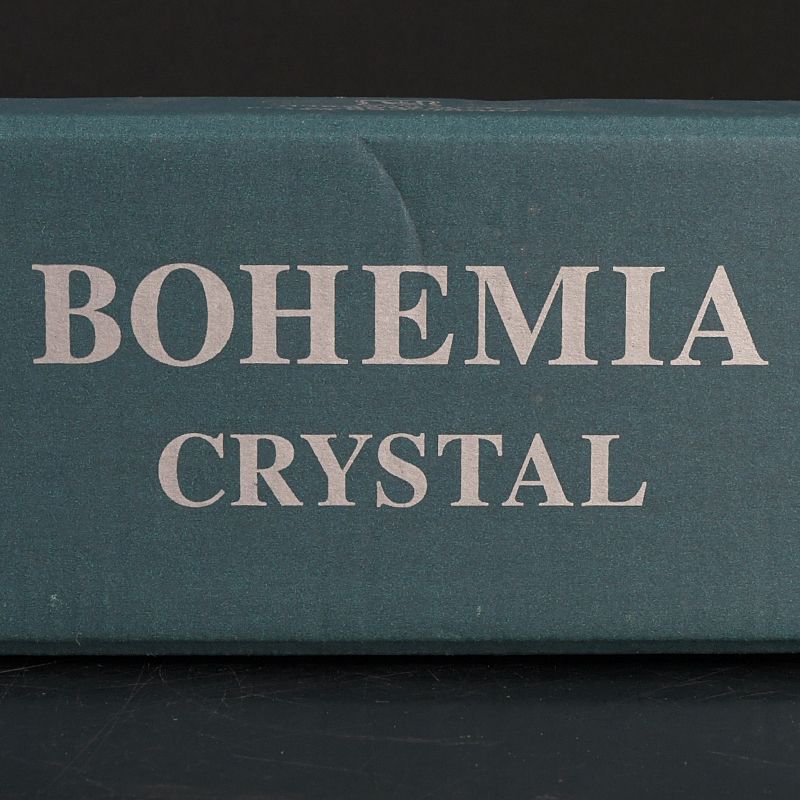 BOHEMIA ボヘミアクリスタルグラス 酒盃 煎茶器 5客 箱付 C S543