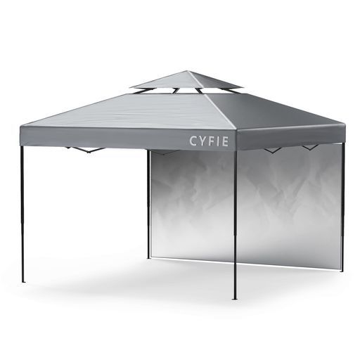 CYFIEタープテント3 x 3 mワンタッチ簡単屋根テントアウトドアテントバーベキューサイドシート遮光遮熱頑丈日よけ耐水高さ3段階調節スチールフレーム組立簡単持ち運び便利キャンプピクニ…