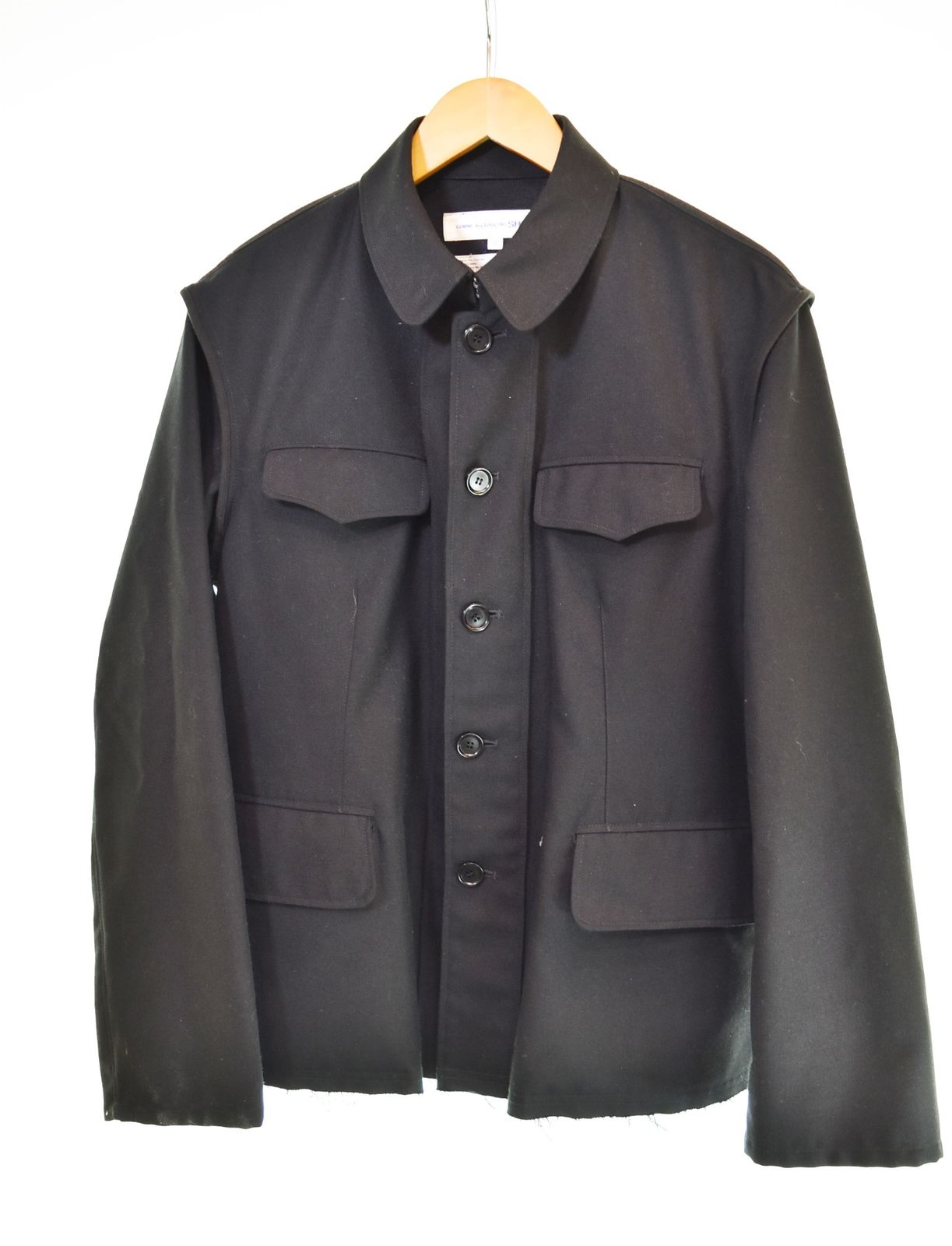 コムデギャルソン COMME des GARCONS SHIRT ウールジャケット W 10101 ジャケット ブラック Sサイズ 103 MT-3715