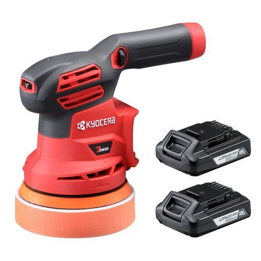 京セラ Kyocera 旧リョービ充電式サンダポリッシャーBRSE-1800 L 1 バッテリー 急速充電セット 602600 Cリチウムイオン18 V電池 急速充電器 収納バック付
