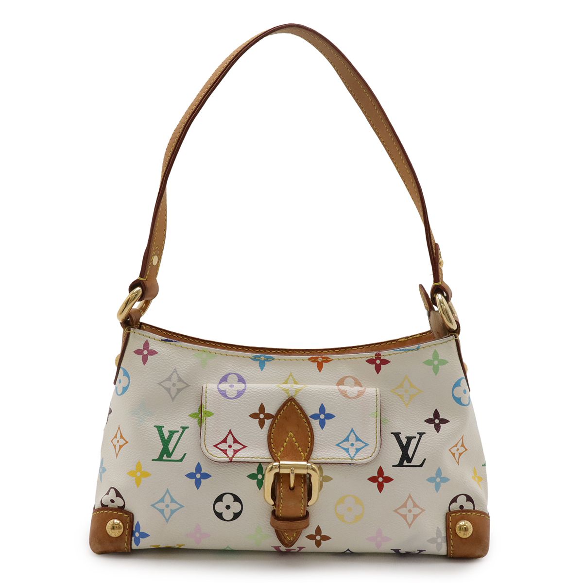 LOUIS VUITTON ルイ ヴィトン モノグラムマルチカラー エライザ ショルダーバッグ ワンショルダー セミショルダー ブロン 白 ホワイト M40098 LOUIS VUITTON ルイ ヴィトン モノグラムマルチカラー エライザ