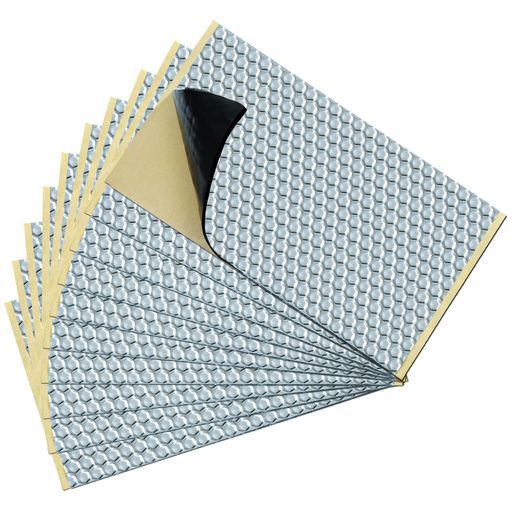 TroyStudioデッドニング防音制振シート セット400 x 230 2 mmアルミ箔防音制振材ダクトラップパイプエンジンウォーターポンプオーディオ車用