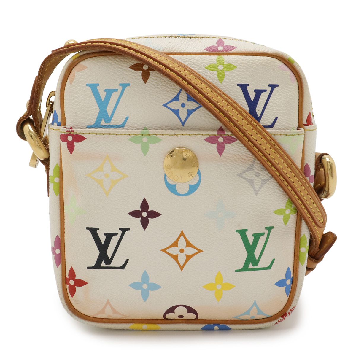 LOUIS VUITTON ルイ ヴィトン モノグラムマルチカラー リフト ショルダーバッグ ポシェット ミニバッグ 斜め掛け ブロン 白 ホワイト M 40055