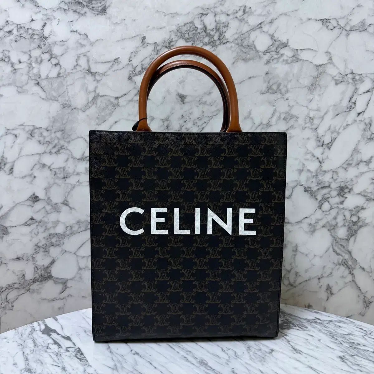 OS セリーヌ トリオンフ キャンバス カバス スモール トートバッグ クロスバッグ