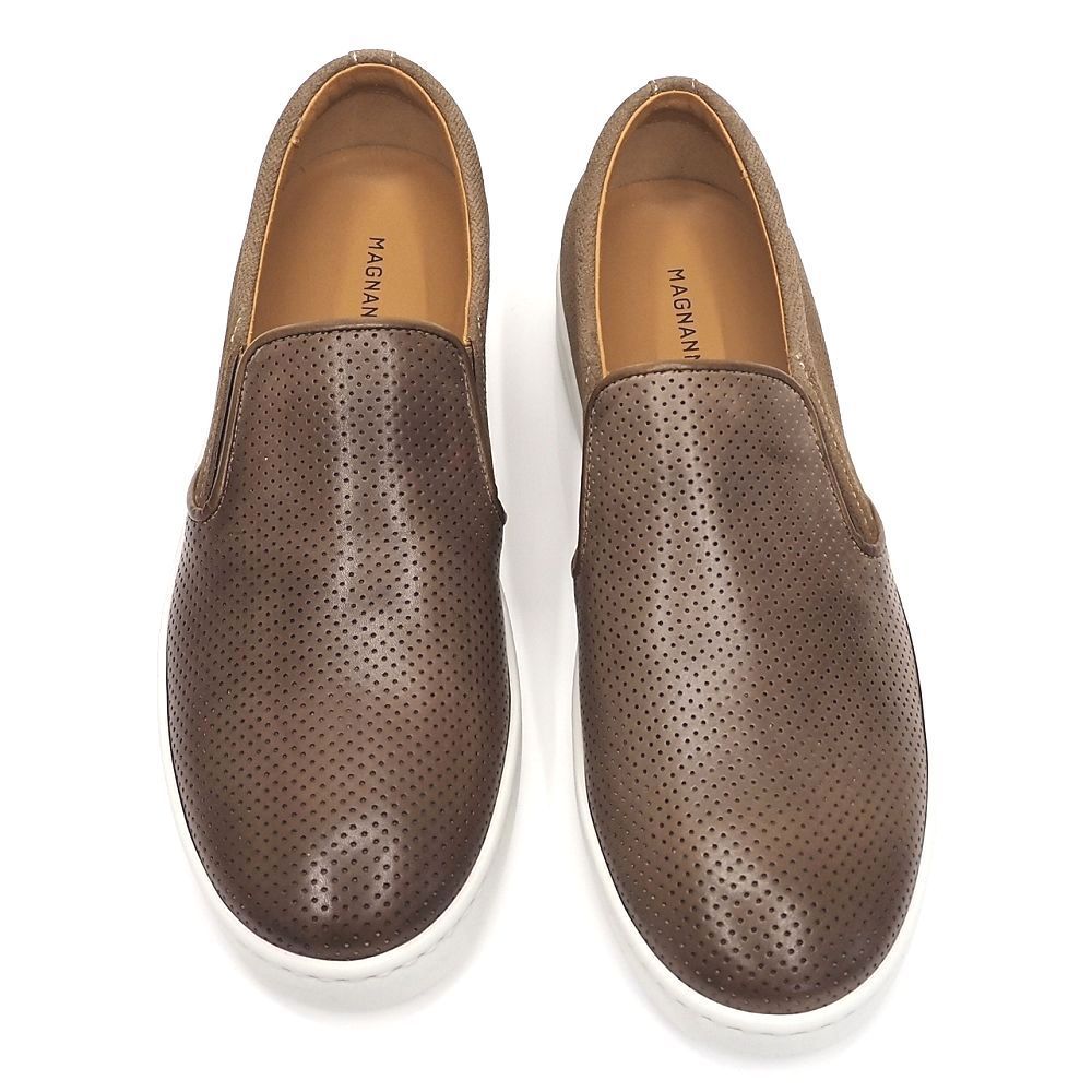 未使用　新品　マグナーニ　サイズ9.5 オパンカ フローラルレーザーシングルモンク ダークブラウン | 24139