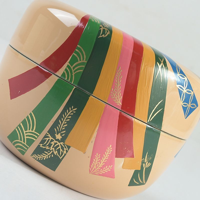 茶道具 輪島塗 川端光峰作 白漆塗 熨斗蒔絵 平棗 共箱 V S546 - メルカリ