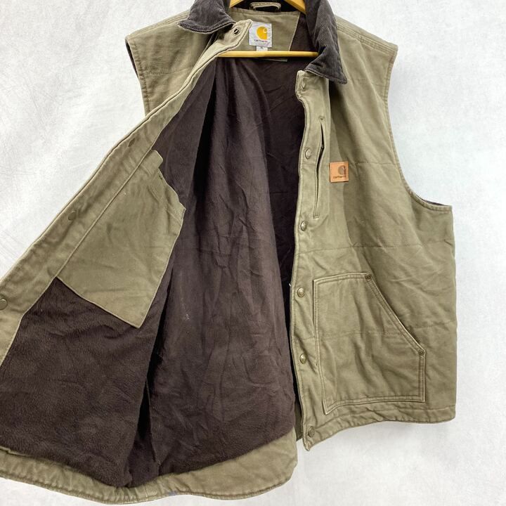 Carhartt カーハート ダック ベスト トップス XL ブラウン メンズ