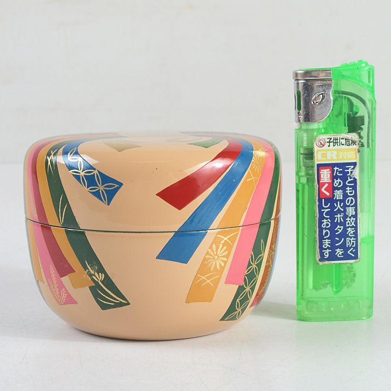 茶道具 輪島塗 川端光峰作 白漆塗 熨斗蒔絵 平棗 共箱 V S546 - メルカリ