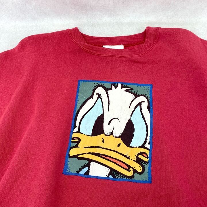 90s Disney STORE ドナルドダック スウェット トレーナー トップス