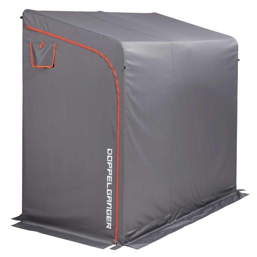 ドッペルギャンガー バイクガレージ2250カベDCC 639-GYバイク 簡易ガレージカベ横設置で雨風の影響を軽減