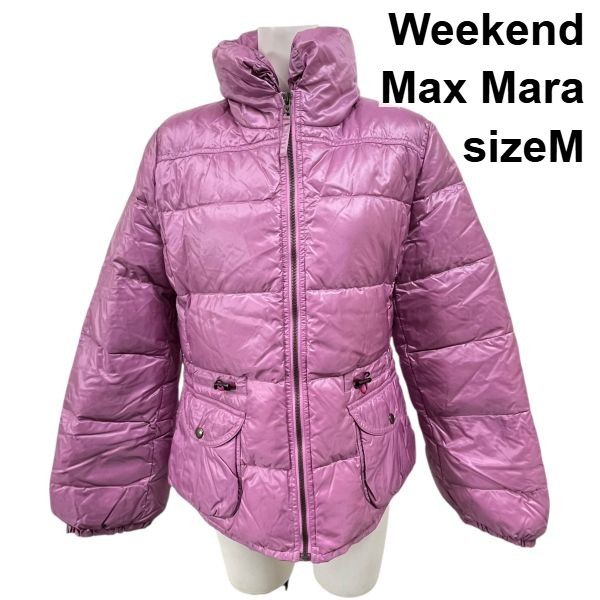 ウイークエンドマックスマーラ Weekend Max Mara アウター ダウンジャケット ショート丈 パープル USA 6|F 38 M 9号 レディース S 6 A 097