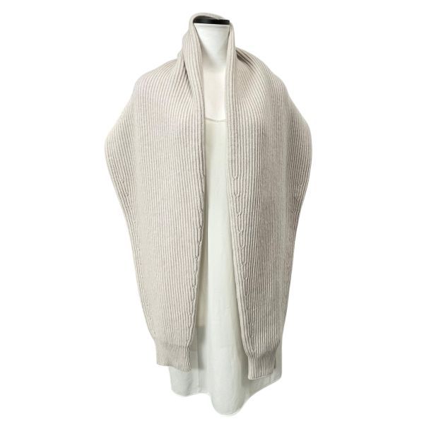 エスマックスマーラ S Max Mara マフラー ニットストール 雑貨 小物 ベージュ バージンウール カシミア レディース 6 V 001