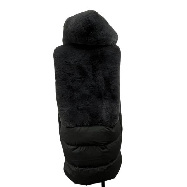 □ QTUME クチューム アウター エコファーベスト ダウン フード