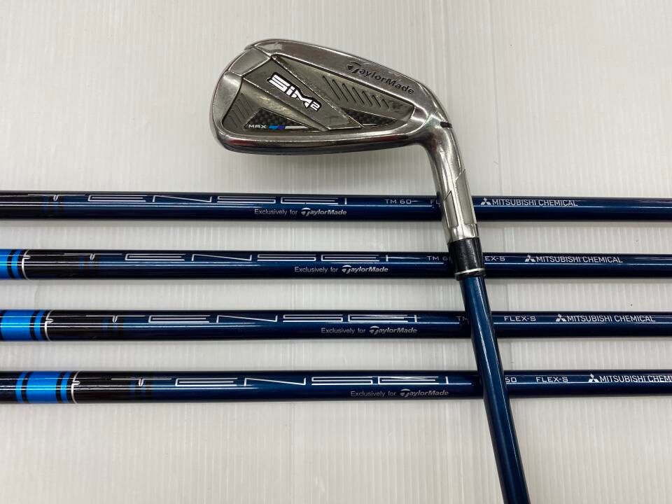 テーラーメイド 訳あり SIM 2 MAX TENSEI BLUE TM 60 Sフレックス アイアンセット