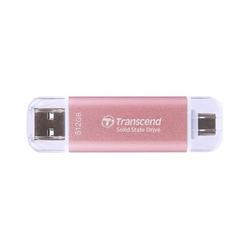 家電批評2025スティック型USB-ASSD総合No.1受賞 トランセンドポータブル 高速最大1050 MB|s超小型軽量11 gType-A|Type-C両対応iPhone 15-iPhone 16