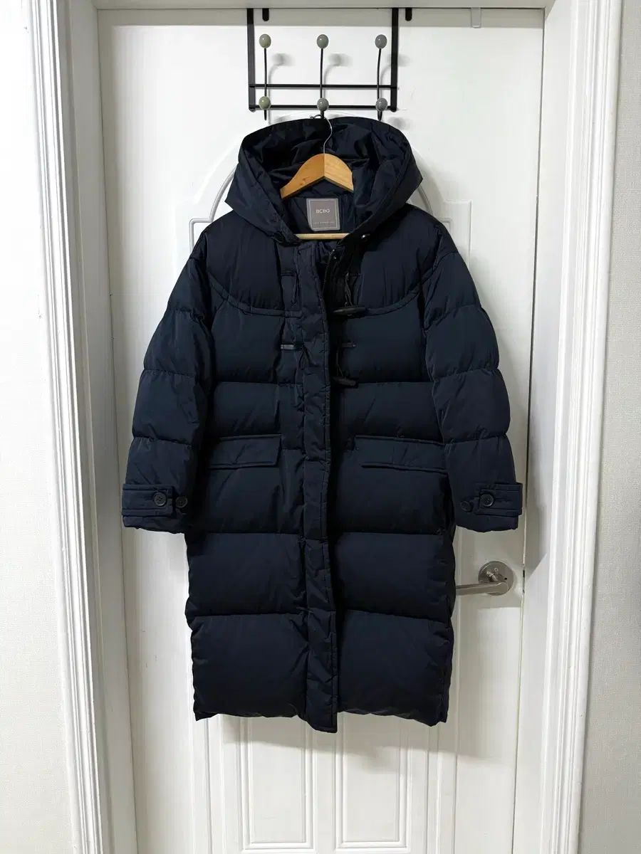 85- レディース BCBG グースダウン ダブル コクーン ダウンジャケット ロング丈