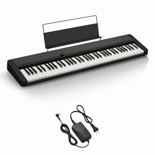カシオ CASIO 電子キーボードカシオトーンCT-S 1-76 BK ブラック 76鍵盤キーボード高品位な音色で幅広いジャンルの曲を演奏