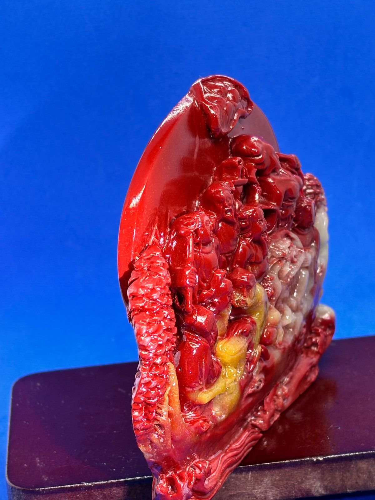 極美品 寿山石荔枝凍 八仙過海 精雕摆件約13×11×3cm370g 5895 - メルカリ