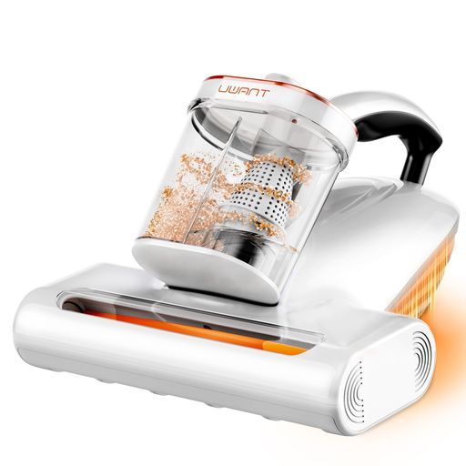 UWANT布団クリーナー16 Kpaの強力な吸引力毎分たたき36000回超高速拍打UV除菌HEPAフィルタ布団掃除機ダニ駆除ハウスダスト花粉ソファカーペットベット梅雨M 100オレンジと白