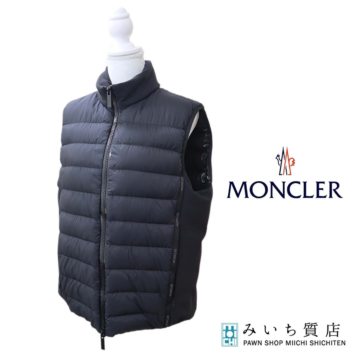 MONCLER モンクレール ダウンベスト 595 FD サイズ2 ノースリーブ ブラック M 4444