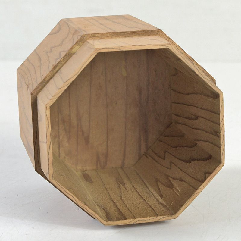 茶道具　越前塗　中出松峰造　神代杉　蛍文　八角茶器　共箱　V　5740 茶道具 越前塗 中出松峰造 神代杉 蛍文 八角茶器 共箱 V 5740