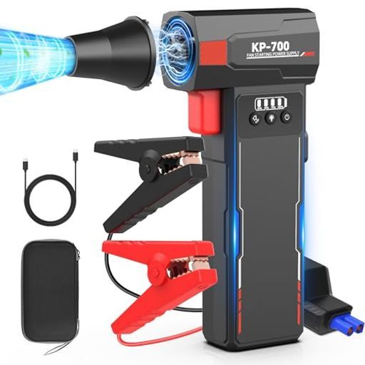 ジャンプスターター12 V車用エアダスター超強力 高速回転無段階風量調整電動エアダスター12 V車用エンジンスターター10800 mAh|39.96 Wh大容量