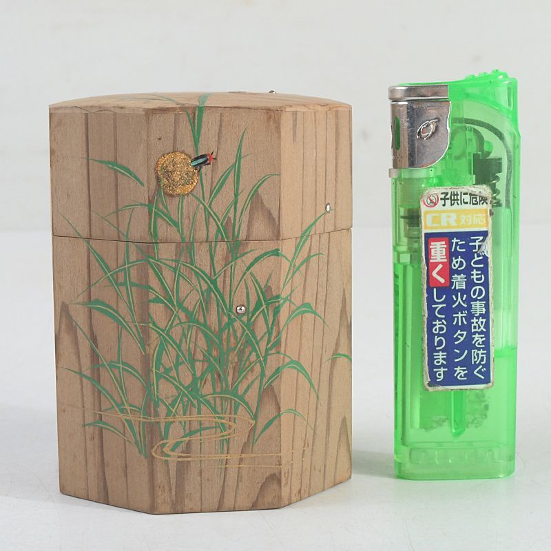 茶道具 越前塗 中出松峰造 神代杉 蛍文 八角茶器 共箱 V S550 - メルカリ