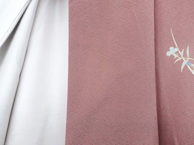  京松 付下げ 花 正絹 着物 身丈155.5 cm 裄丈67 kyo 7 z 12-1558 着物 着物 浴衣