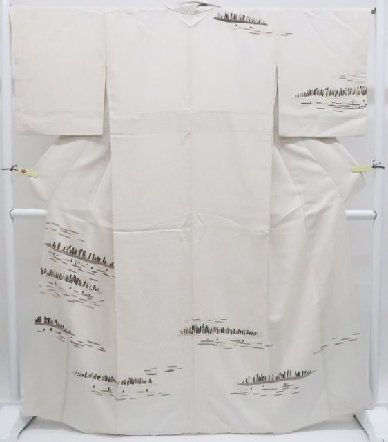 京松 訪問着 正絹 着物 身丈165 cm 裄丈67 kyo 7 z 12-1560