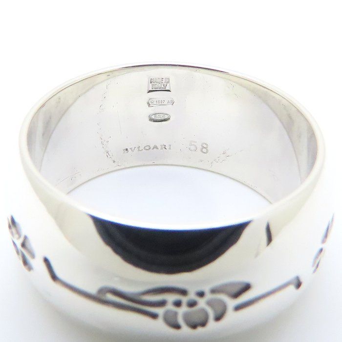 BVLGARI ブルガリ セーブザチルドレン リング 指輪 58 18.5号 シルバー925 メンズ|294770 BJ リング 指輪 アクセサリー