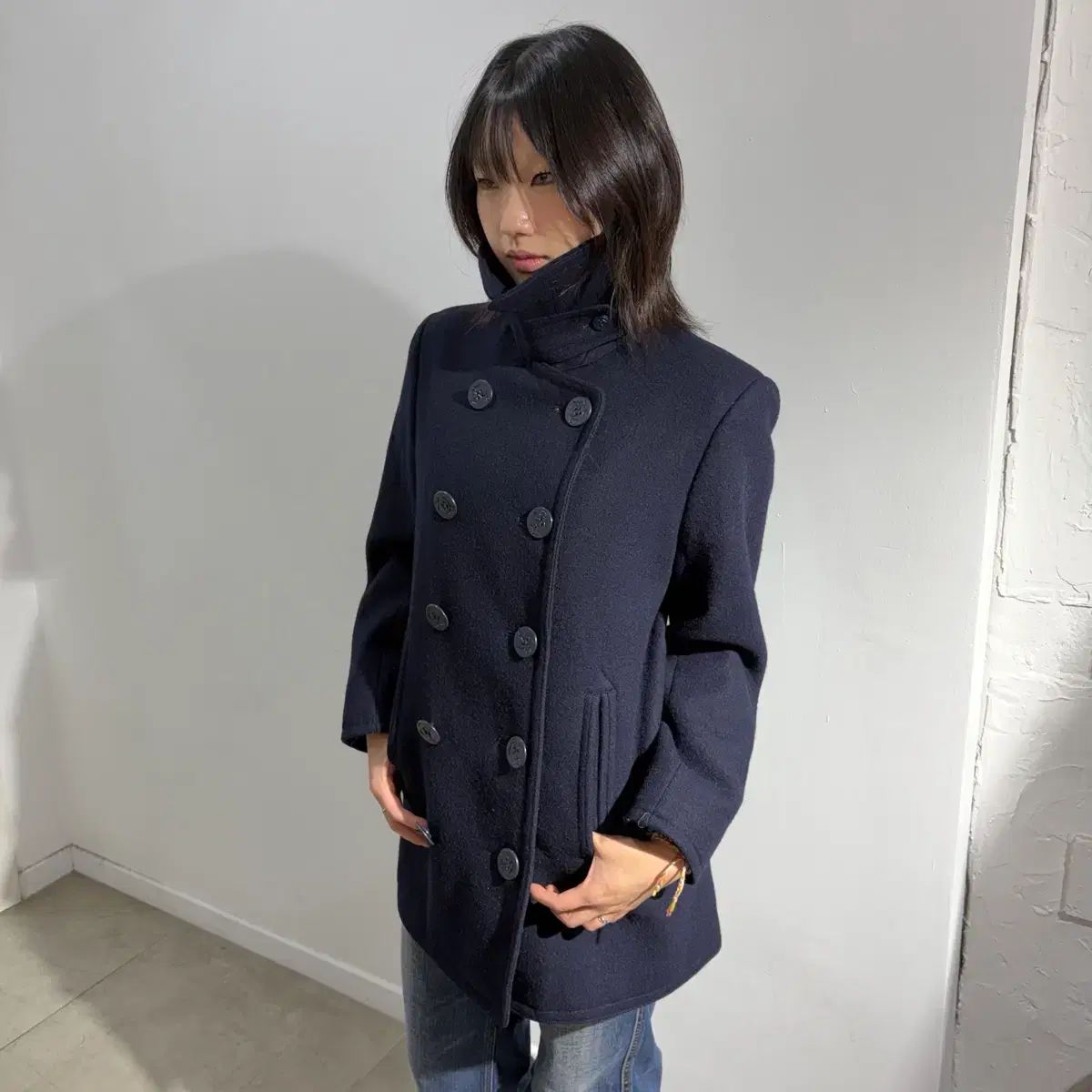 ポロ アメリカ海軍 ダブル ピーコート