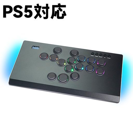 シリーズ ナイロンボタンレバーレスコントローラー12 mm超薄SF 6ストリートファイター用ゲームコントローラージョイスティックアーケードスタイルPS 4|PS 3|PC|NSwitch 2対応 黒-PS 5