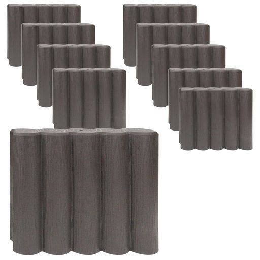 セフティー3 Safety-3 ガーデンエッジブロックロング幅370 x奥行90 x高さ300 mm セット