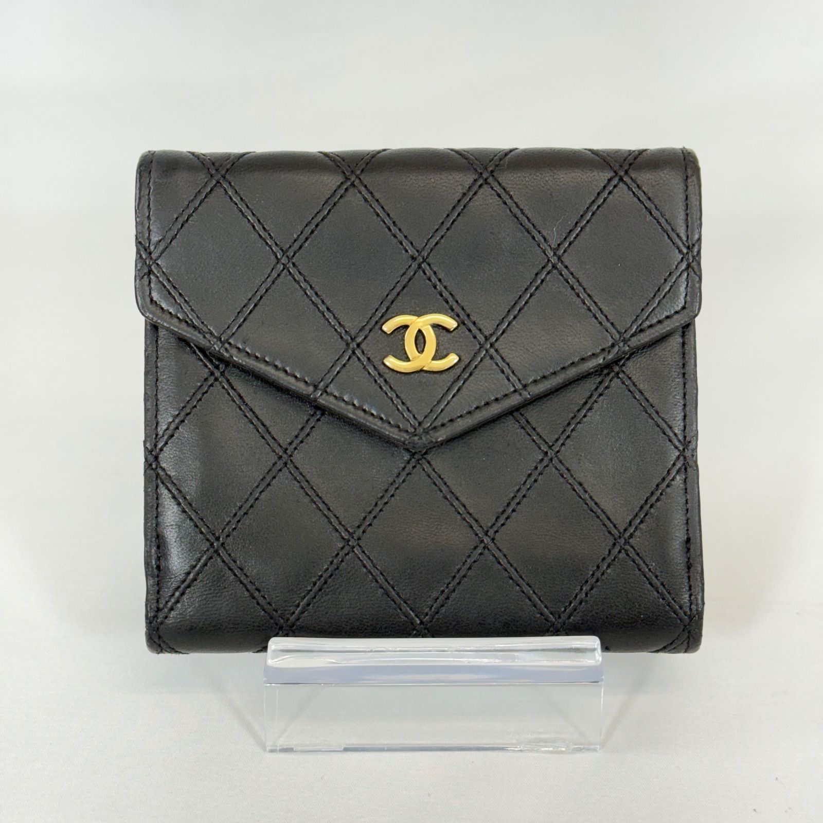 ヴィンテージ・美品】CHANEL シャネル ラムスキン ビコローレ Wホック