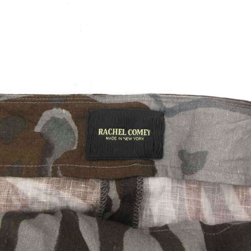 レイチェルコーミー Rachel Comey オールインワン 9 グレー 茶 ブラウン 総柄 ノースリーブ ワイド /YJ ■GY58