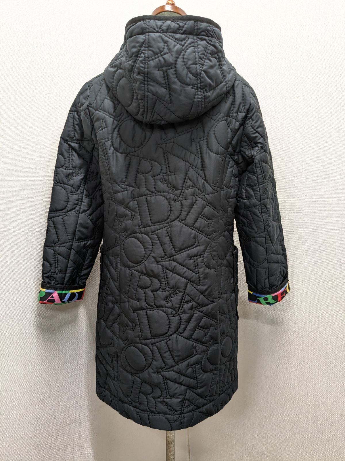 レオナール スポーツ LEONARD SPORT ロゴキルティング 中綿コート