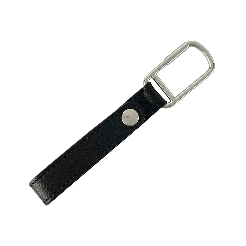 エルメス ポルト クレ ループ キーホルダー キーリング エプソン SS ブラック 箱 495670 10