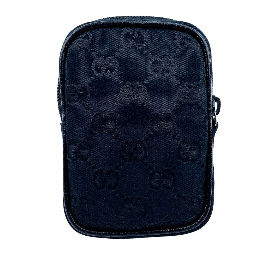 グッチ シガレットケース 小物入れ ポーチ GGキャンバス ブラック 115249 519130 11