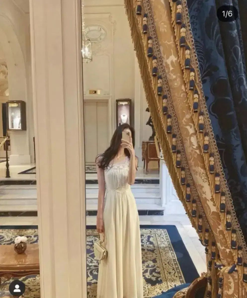 ラベルルブラン ローズ スリップ ドレス M