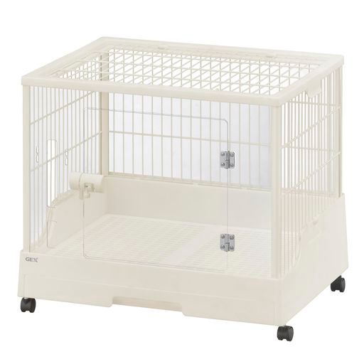 ジェックスGEXクリアフロント60クリアなアクリルパネル大きな扉お掃除ラクラク引き出しトレイキャスター付きうさぎ 小動物用W 62 xD 50 xH 54 cm